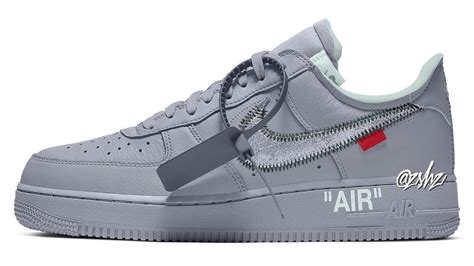 nike air force off white grey release date|off white nike air force.